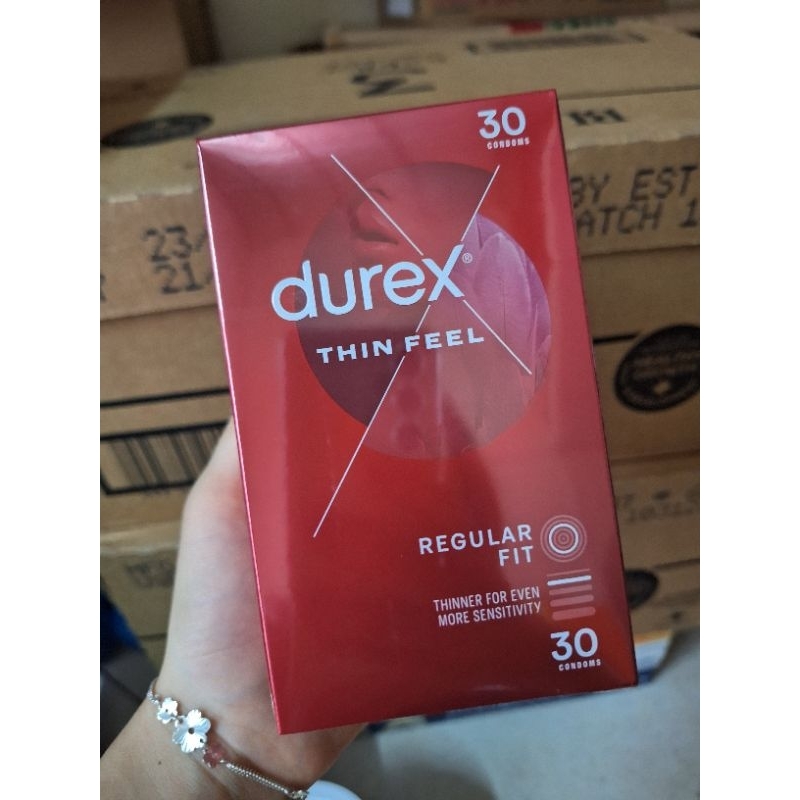 ( Date 2027) Bao cao su durex Úc hộp 30 cái