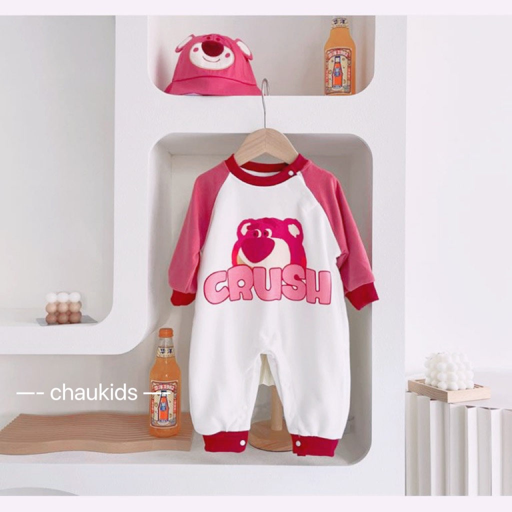 BỘ BODY DÀI  KÈM MŨ CHẤT COTTON MÈM MỊN 4-15KG
