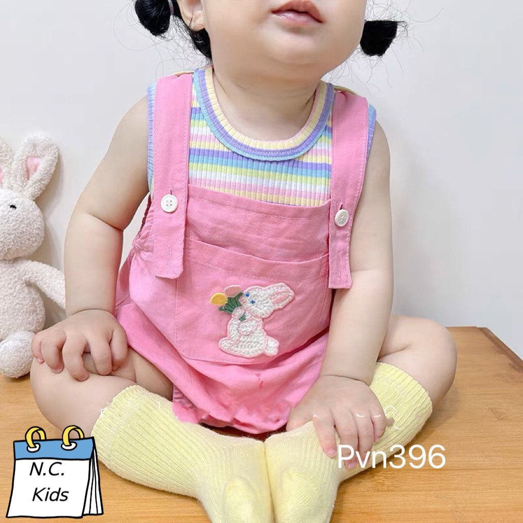 SET BODY CHIP ÁO THUN LEN SÁT NÁCH BÉ GÁI SIÊU XINH 3-13KG