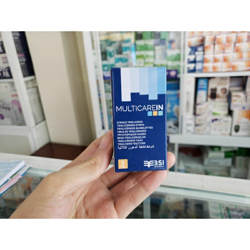 Hộp 5 que thử Triglyceride dùng cho máy đo mỡ máu chính hãng