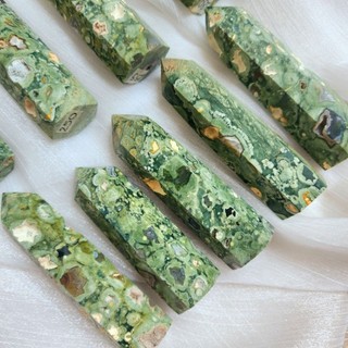 Trụ rainforest jasper xanh tươi