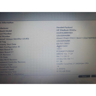laptop HP EliteBook 8560W