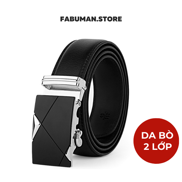 Thắt lưng nam cao cấp da bò nguyên miếng MIAA khoá cài tự động kết hợp hợp kim chống rỉ,Dây thắt lưng nam có bảo hành