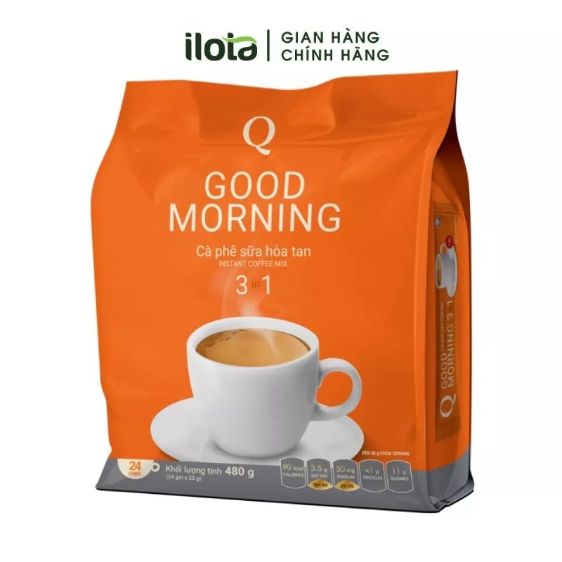 Cà phê sữa hòa tan Trần quang ( 24 túi)