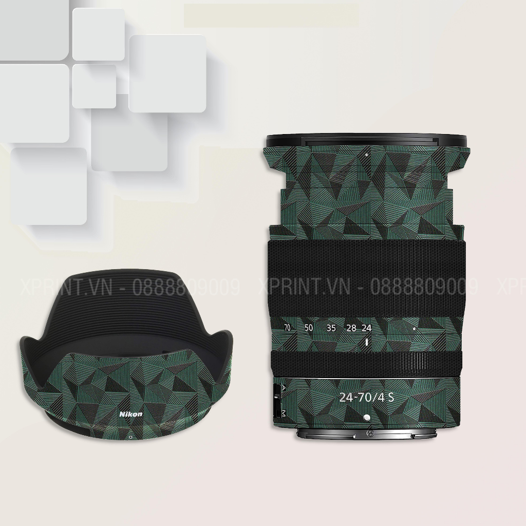 Miếng dán, skin 3M vân nổi 2080 cho ống kính Nikon Z/ Nikon 24-70/ 24-120/24-200/ Nikon 50S/ Nikon 85S/ 28-75...