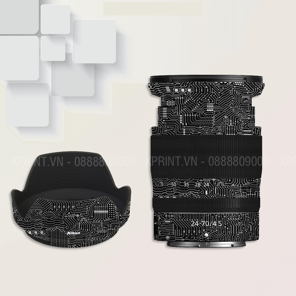 Miếng dán, skin 3M vân nổi 2080 cho ống kính Nikon Z/ Nikon 24-70/ 24-120/24-200/ Nikon 50S/ Nikon 85S/ 28-75...