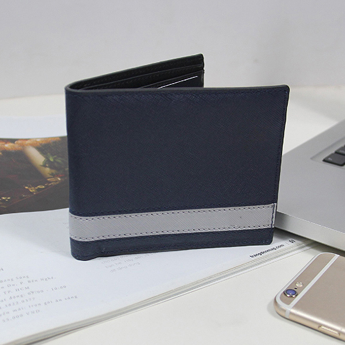 Ví nam AD12, bóp nam da bò saffiano cao cấp, ví ngang thiết kế nhỏ gọn nhiều ngăn, bảo hành da 06 tháng - Zen Leather