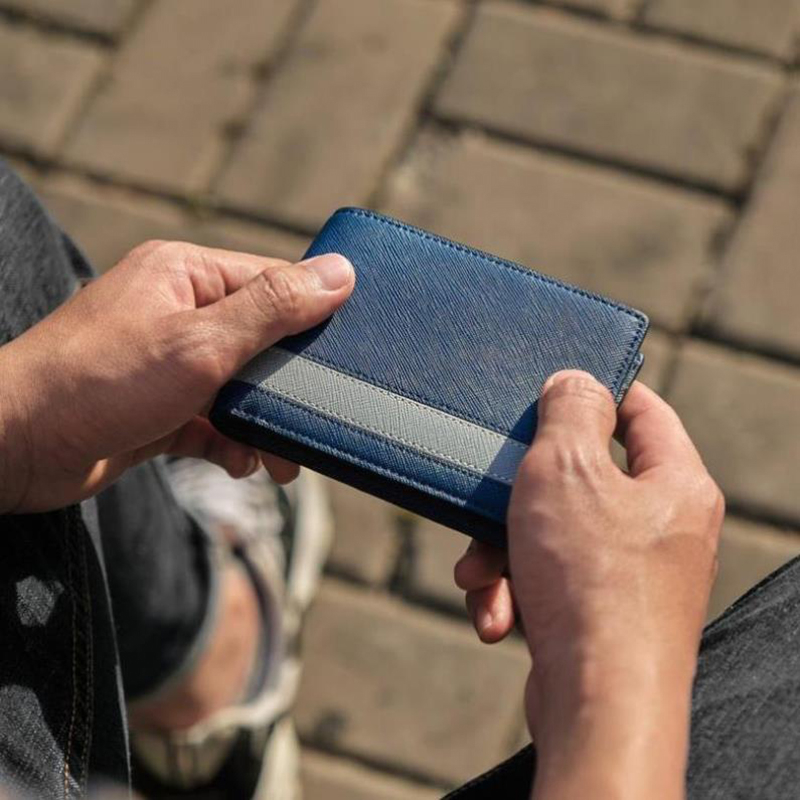 Ví nam AD12, bóp nam da bò saffiano cao cấp, ví ngang thiết kế nhỏ gọn nhiều ngăn, bảo hành da 06 tháng - Zen Leather