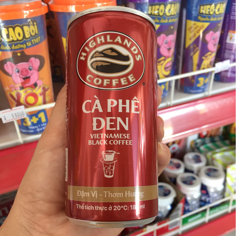 CÀ PHÊ ĐEN HIGHTLANDS COFFEE 185ML/LON
