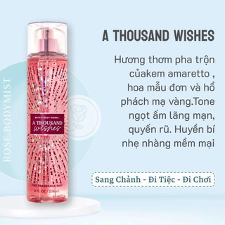 Xịt thơm bodymist Bath Body Works 236ml