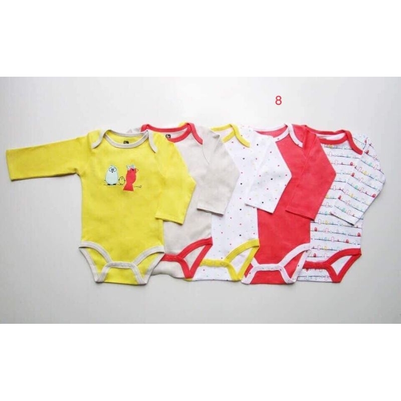 SET 5 BODY DÀI TAY CHO BÉ TRAI VÀ BÉ GÁI