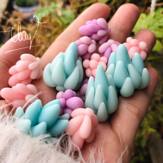 Sen đá đất sét mini trang trí chậu sen đá