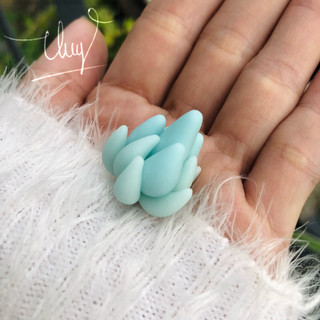 Sen đá đất sét mini trang trí chậu sen đá