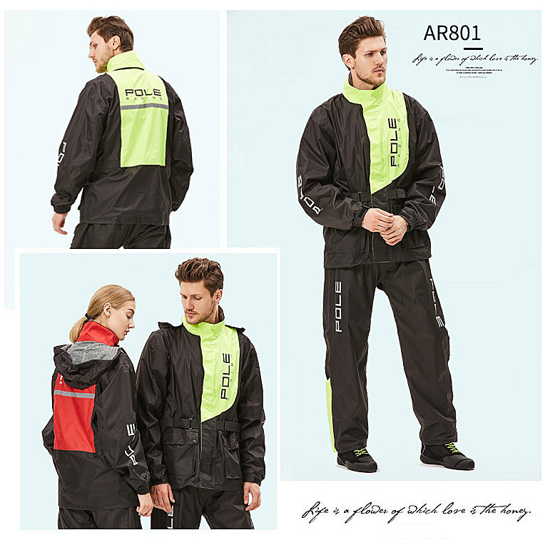 Áo mưa cao cấp 2 lớp POLE RACING - có mũ
