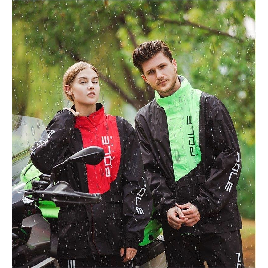 Áo mưa cao cấp 2 lớp POLE RACING - có mũ