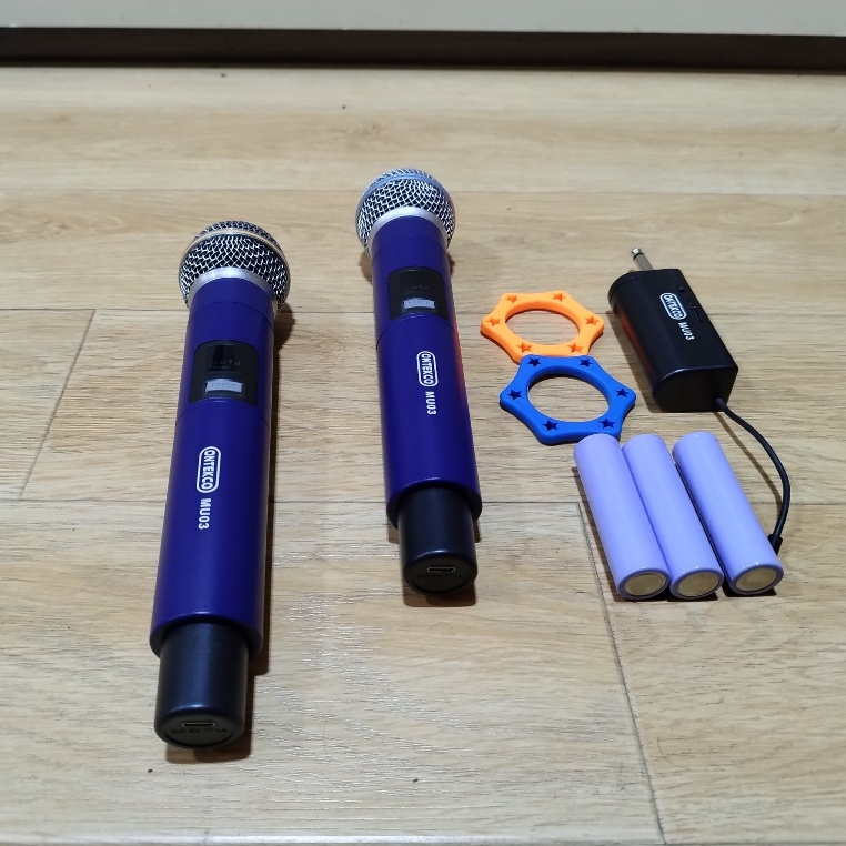 Bộ Micro Karaoke Không dây ONTEKCO MU03 Cao cấp, hiện thị tần số, Chuyên dụng cho mọi Loa kéo Amply - ONTEKCO