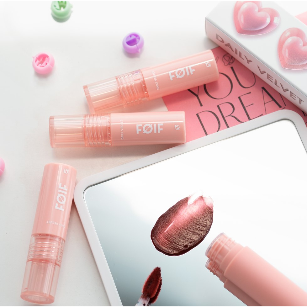 MINI Son Kem Lì Thuần Chay Mịn Mượt Lâu Trôi Foif Daily Velvet Tint 1.5g