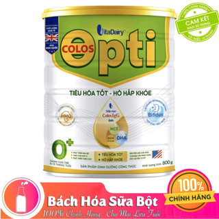 Sữa bột Vitadairy Colos Opti 0+/1+ 800g