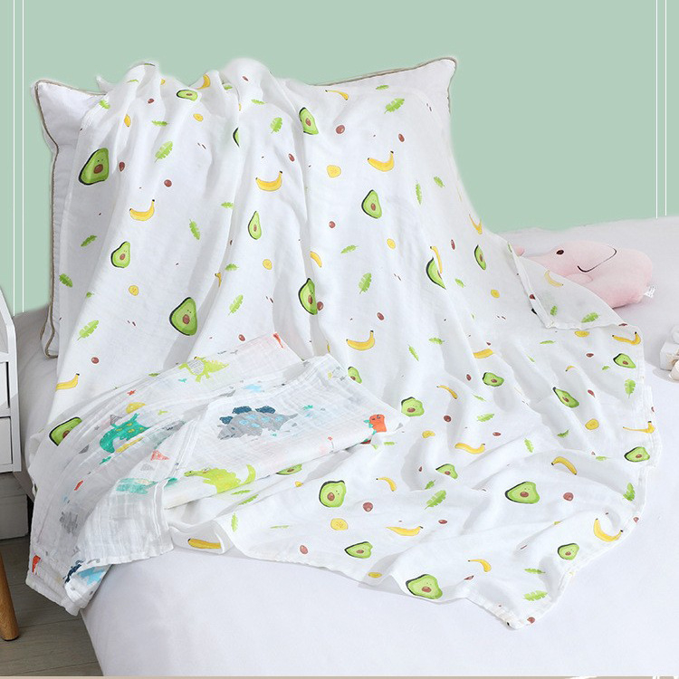 Chăn Đắp, Khăn Tắm Dày Cho Bé Yêu Dùng Quanh Năm Mềm, Mịn, Mát Không Nhăn Xù