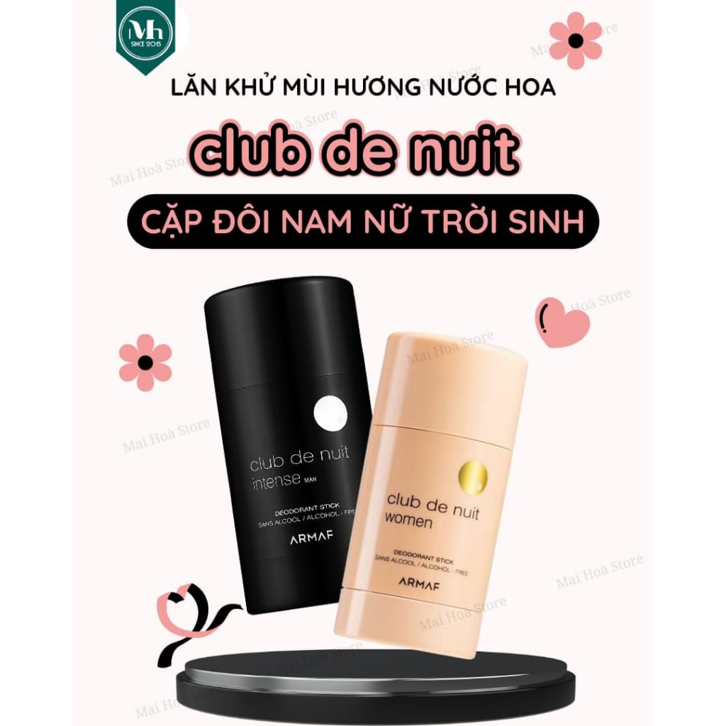 Lăn Khử Mùi Armaf Club De Nuit 75ml - Hương Nước Hoa Sang Trọng Độ Lưu Hương Cả Ngày Dài