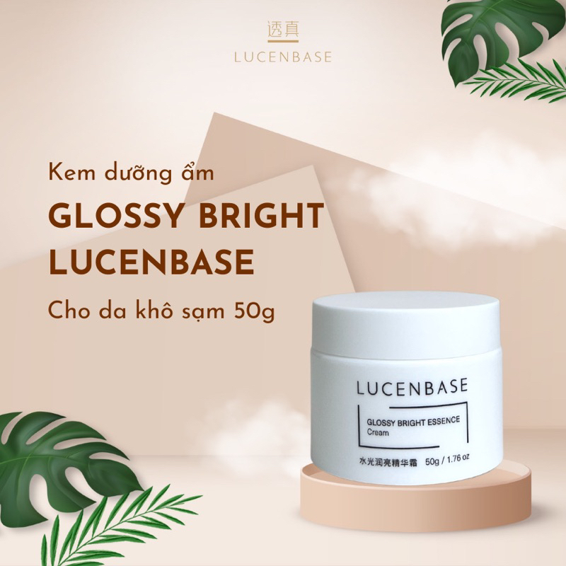 Kem dưỡng ẩm Glossy Bright Lucenbase cho da khô sạm 50g