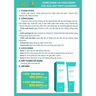 Sữa Rửa Mặt Mint Mychi (phiên bản to gấp 4 lần) Thảo Mộc 37