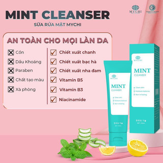 Sữa Rửa Mặt Mint Mychi (phiên bản to gấp 4 lần) Thảo Mộc 37