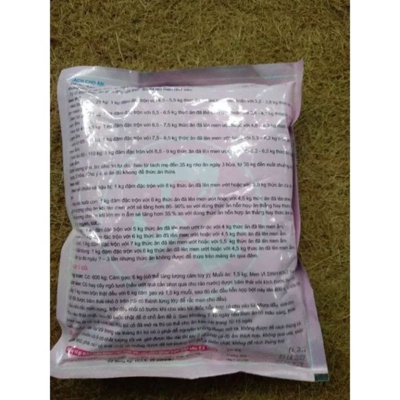 MEN Ủ THỨC ĂN CHĂN NUÔI CHO GIA SÚC, GIA CẦM GÓI 500GR