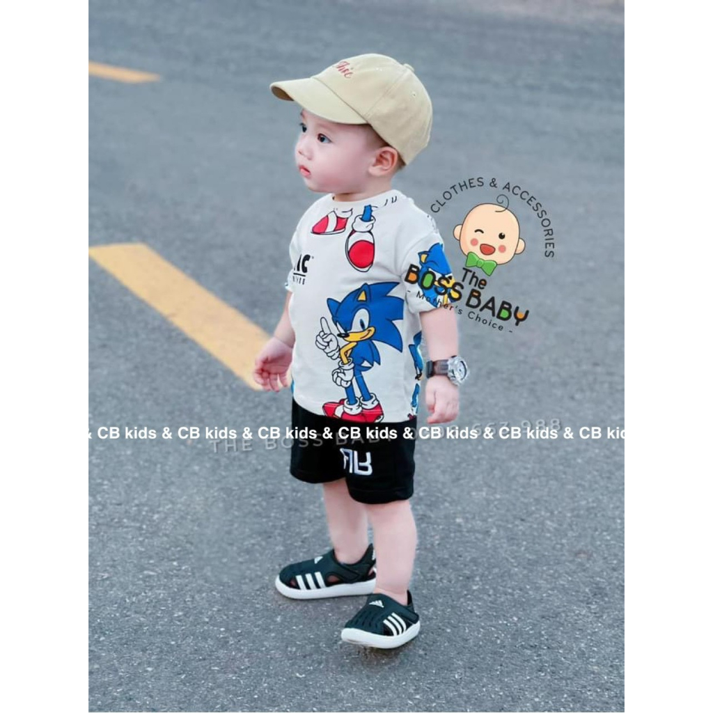 SET BỘ COTTON BÉ TRAI IN TRÀN SIÊU ĐẸP SIZE 8-28KG(SONIC)