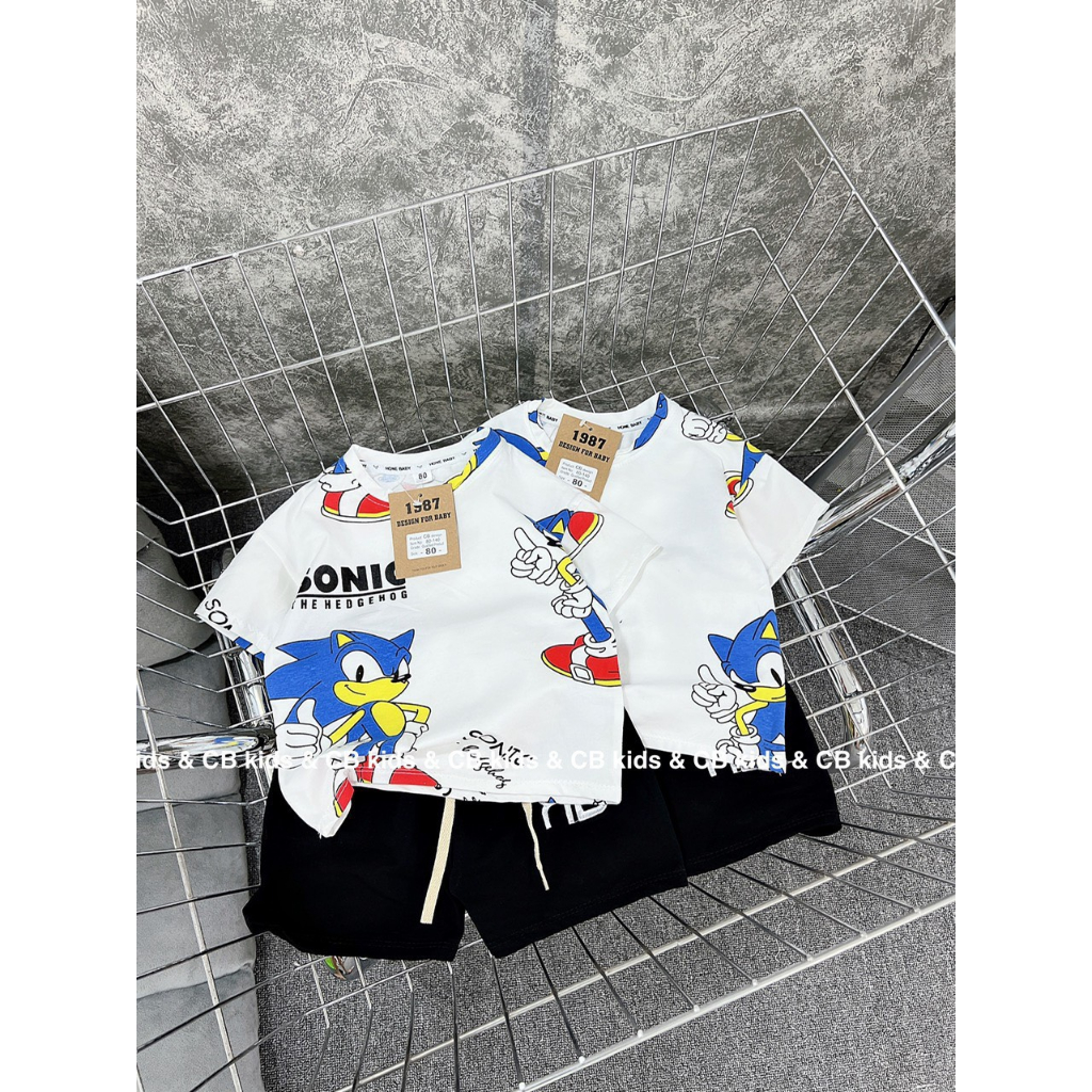 SET BỘ COTTON BÉ TRAI IN TRÀN SIÊU ĐẸP SIZE 8-28KG(SONIC)