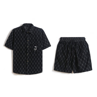 Bộ jean nam họa tiết monogram JULIDO