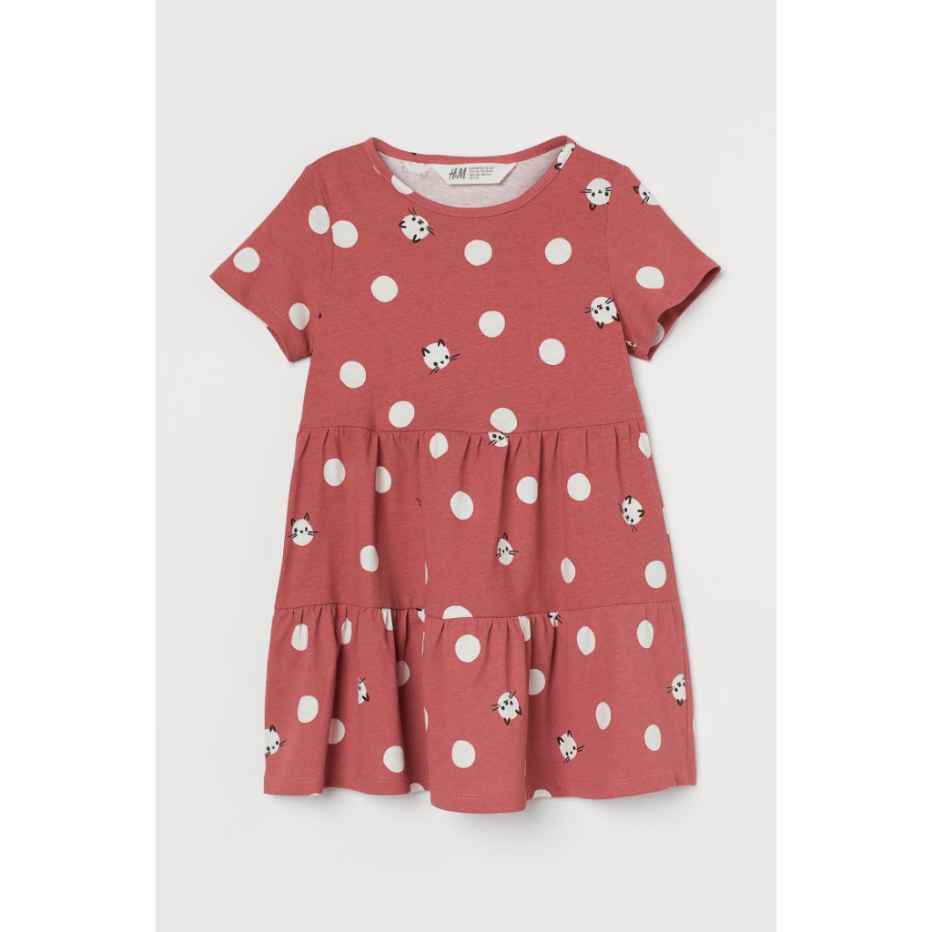 Váy hè cotton bé gái lớn HM Auth siêu sale