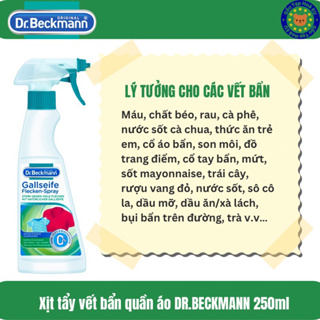 Xịt tẩy đa năng các vết bẩn quần áo DR.BECKMANN Gallseife Fleckenspray