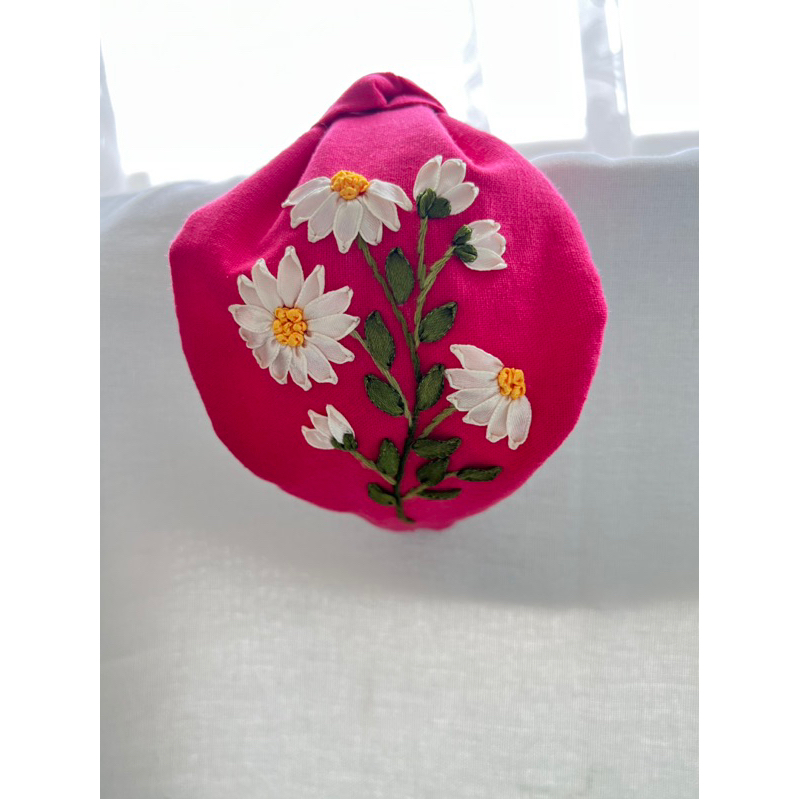 Turban cài tóc thêu tay Handmade by Chang