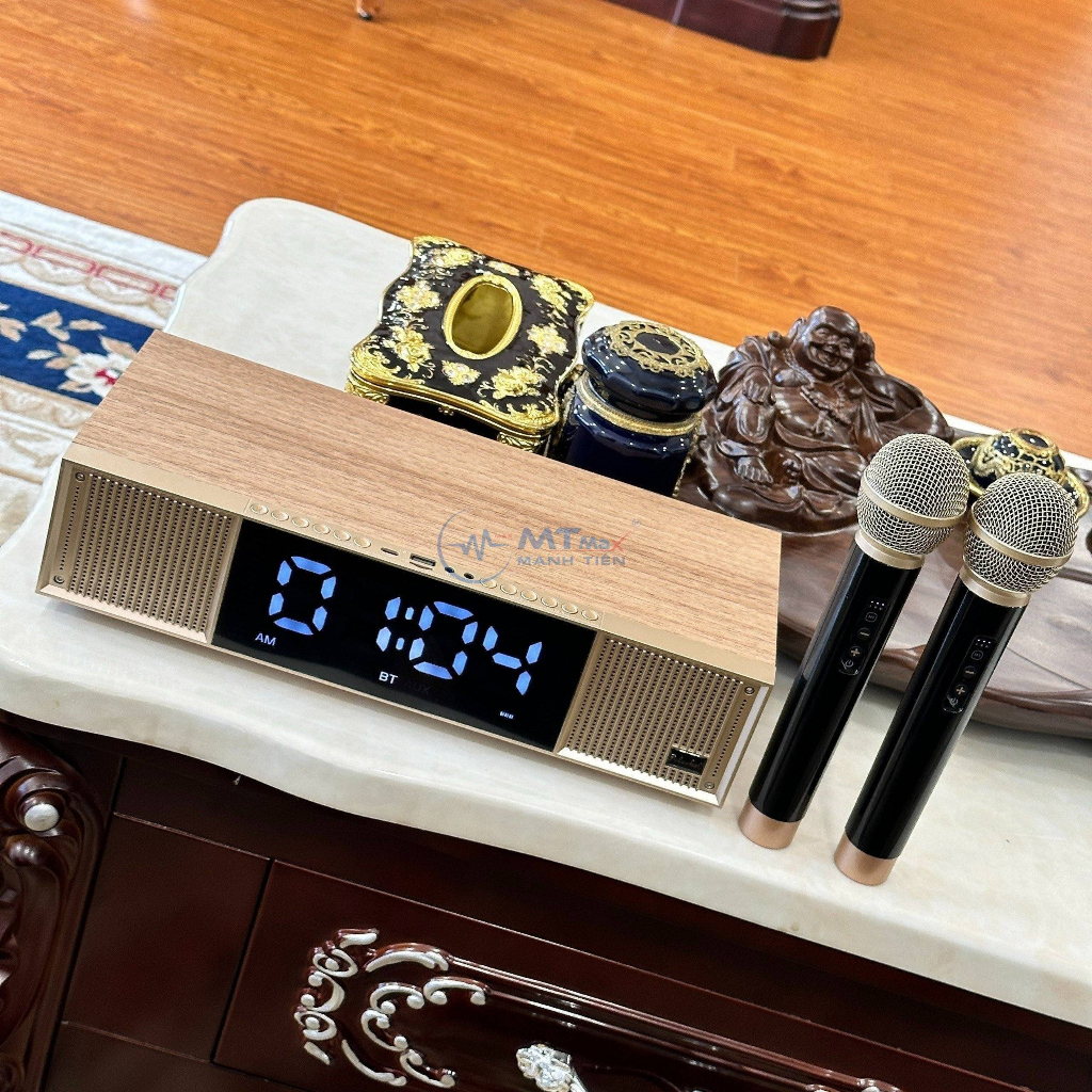 Loa Karaoke Peterhot A133, Tặng 2 Micro, Karaoke, Chơi Nhạc, Trang Trí, Bass Căng, Thiết kế thông minh phong cách.