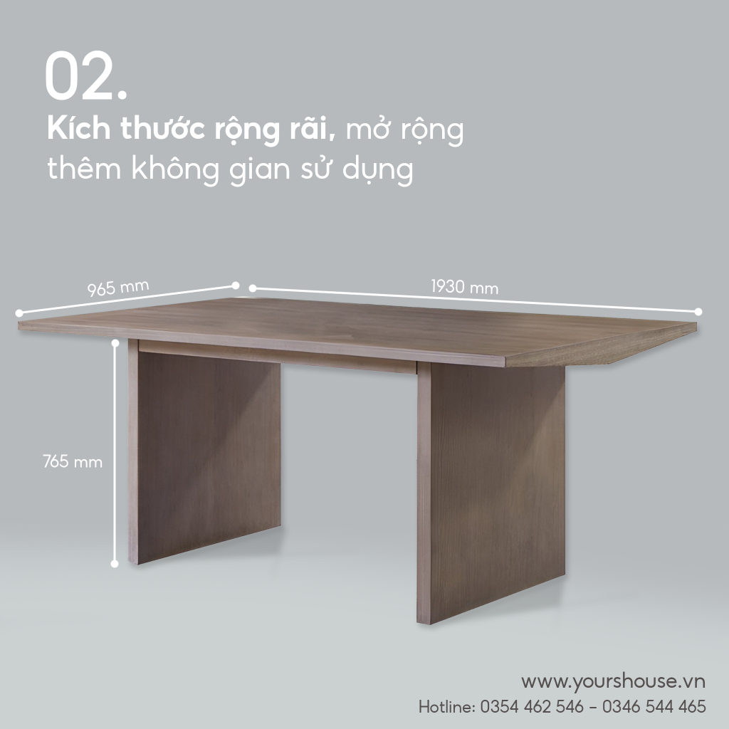 Bàn ăn Living Stone