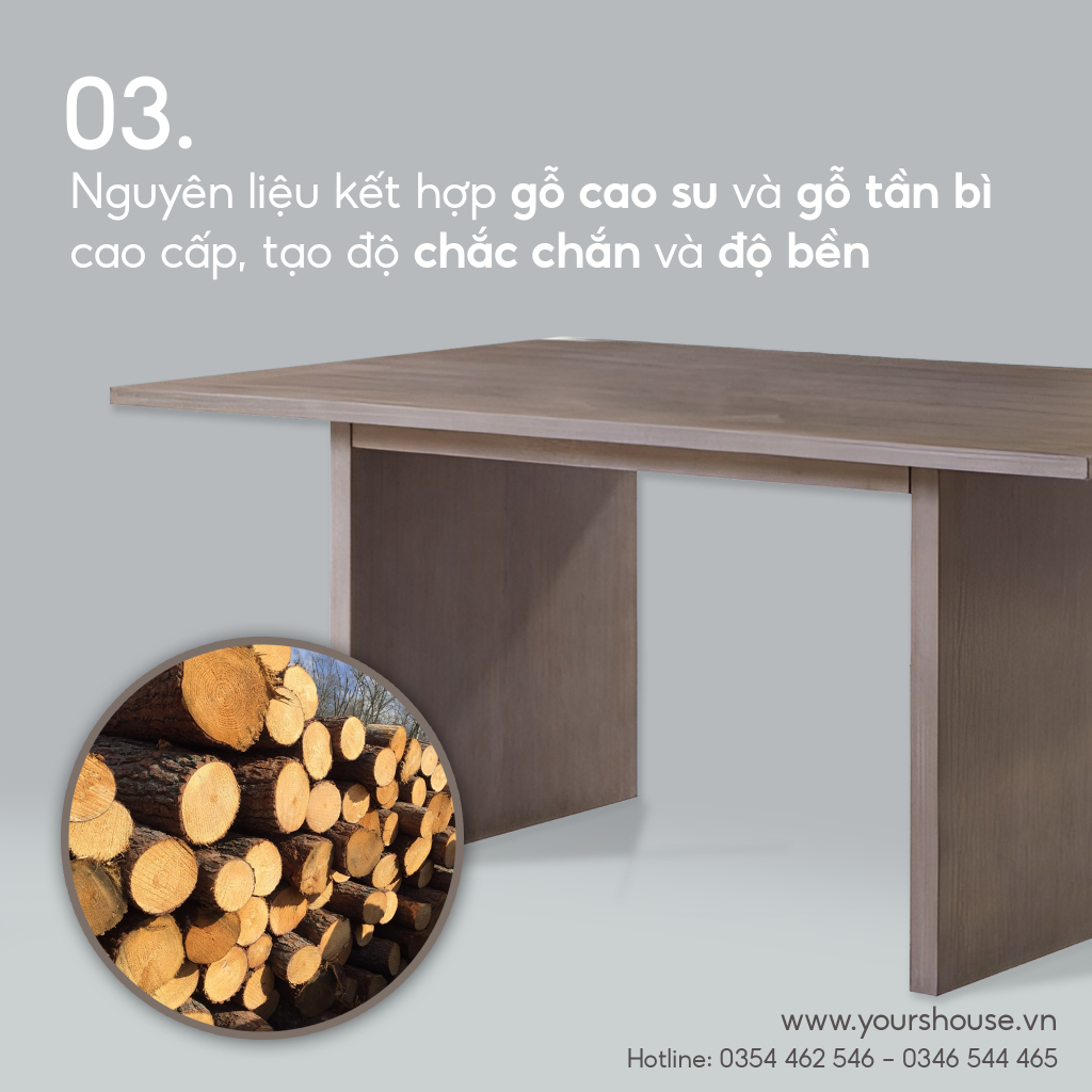 Bàn ăn Living Stone