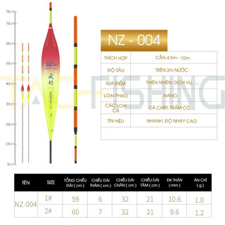 Phao vua câu nano nz-004