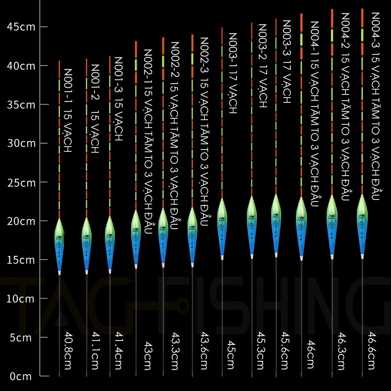 Phao Vua Câu Nano Xanh N-002