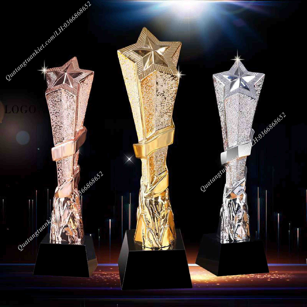 Cúp Pha Lê +Composite Mạ Vàng TK06