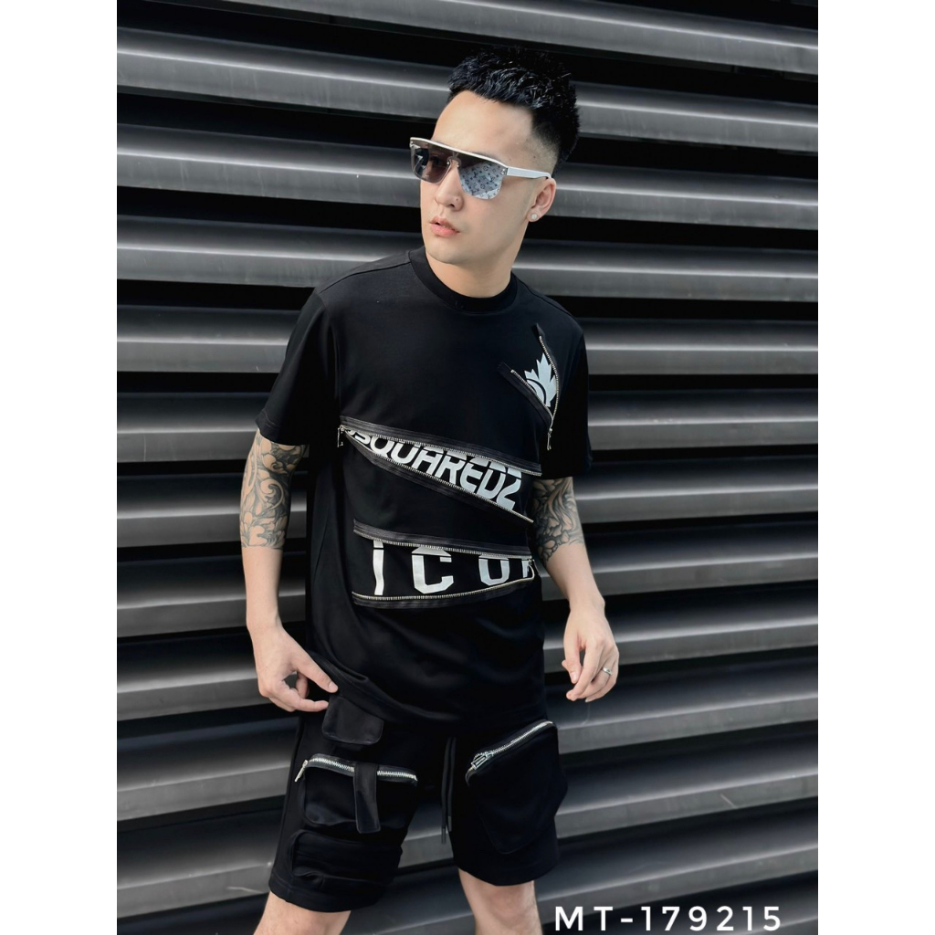 Phông DSQ2 icon khóa chéo người bản new vừa ra lò dành cho boy phố 2023.