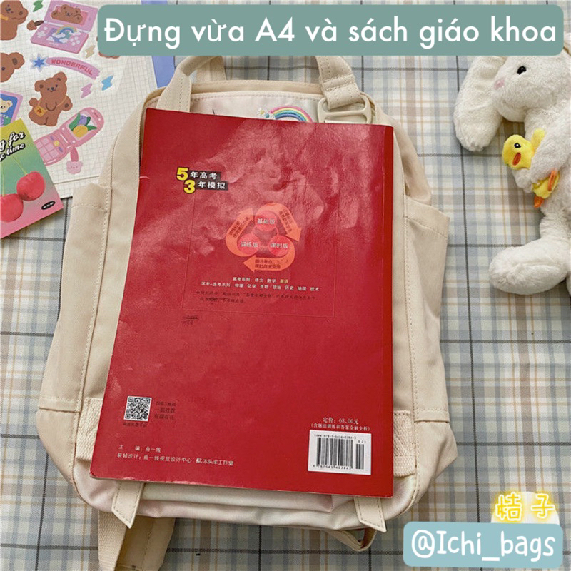 Balo Đi Học Họa Tiết Thêu Dễ Thương Đựng Vừa A4 M041