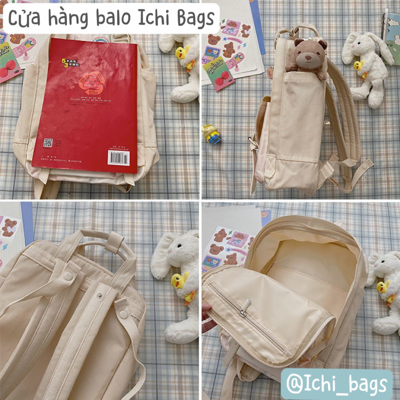 Balo Đi Học Họa Tiết Thêu Dễ Thương Đựng Vừa A4 M041