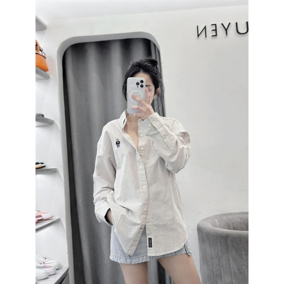 Sơmi kẻ form Loose Fit