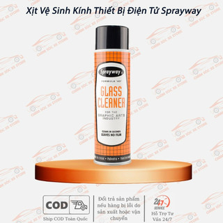 Chai Xịt Vệ Sinh Kính Thiết Bị Điện Tử Chuyên Dụng Sprayway Glass Cleaner SW 040 425g chamsocxestore