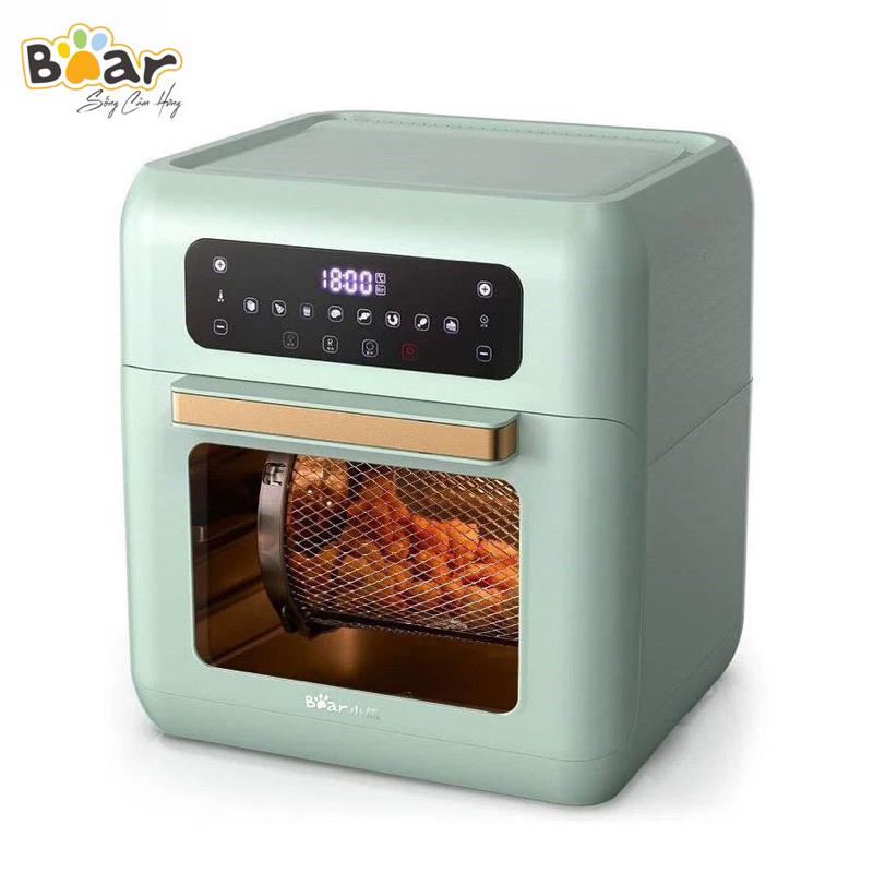 Nồi chiên không dầu Bear 10L QZG A15V1 đa năng,bản quốc tế,Công nghệ RAPID AIR tiên tiến,an toàn sức khoẻ