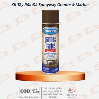 Chai Xịt Tẩy Rửa Đá Granit Và Đá Cẩm Thạch- Sprayway Granite & Marble (702) 539g chamsocxestore