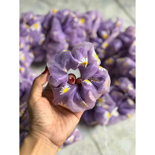 [SỈ] SCRUNCHIES voal hoa cúc 2 lớp loại xịn