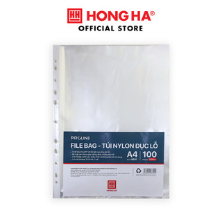 Túi nilon đục lỗ a4 hồng hà - 6691