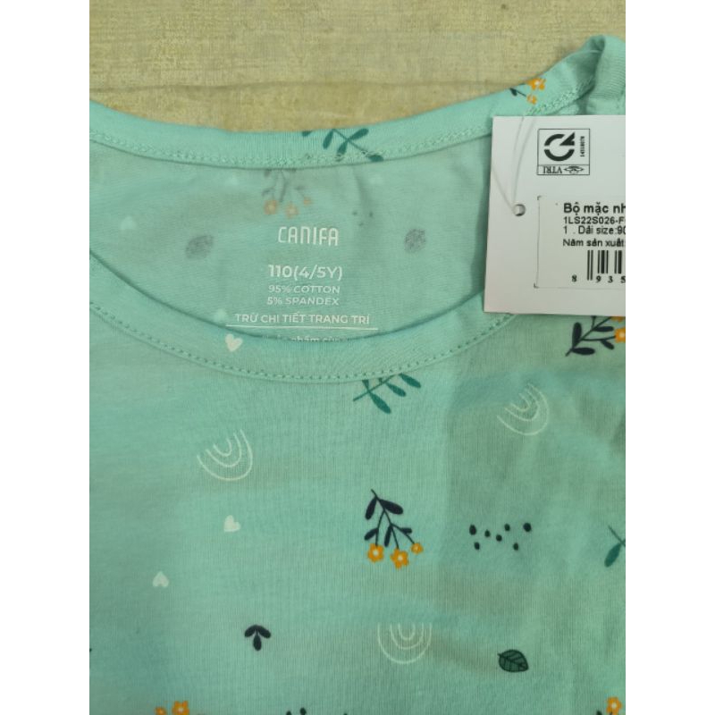 Bộ cotton mặc nhà bé gái Canifa